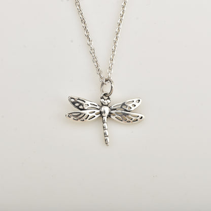 Silver Dragon Fly Neck chain