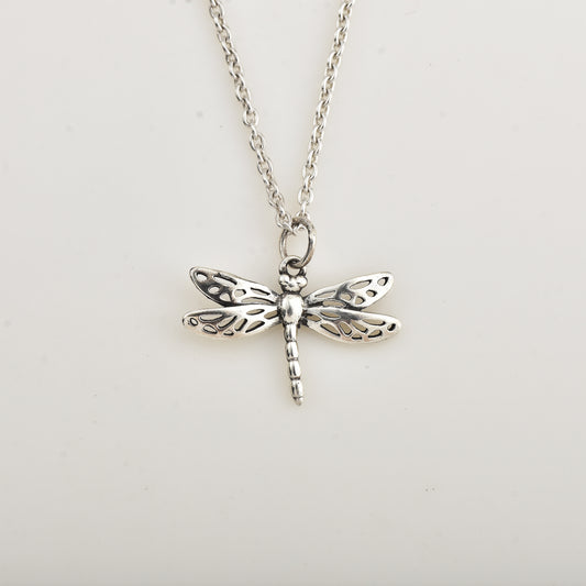 Silver Dragon Fly Neck chain