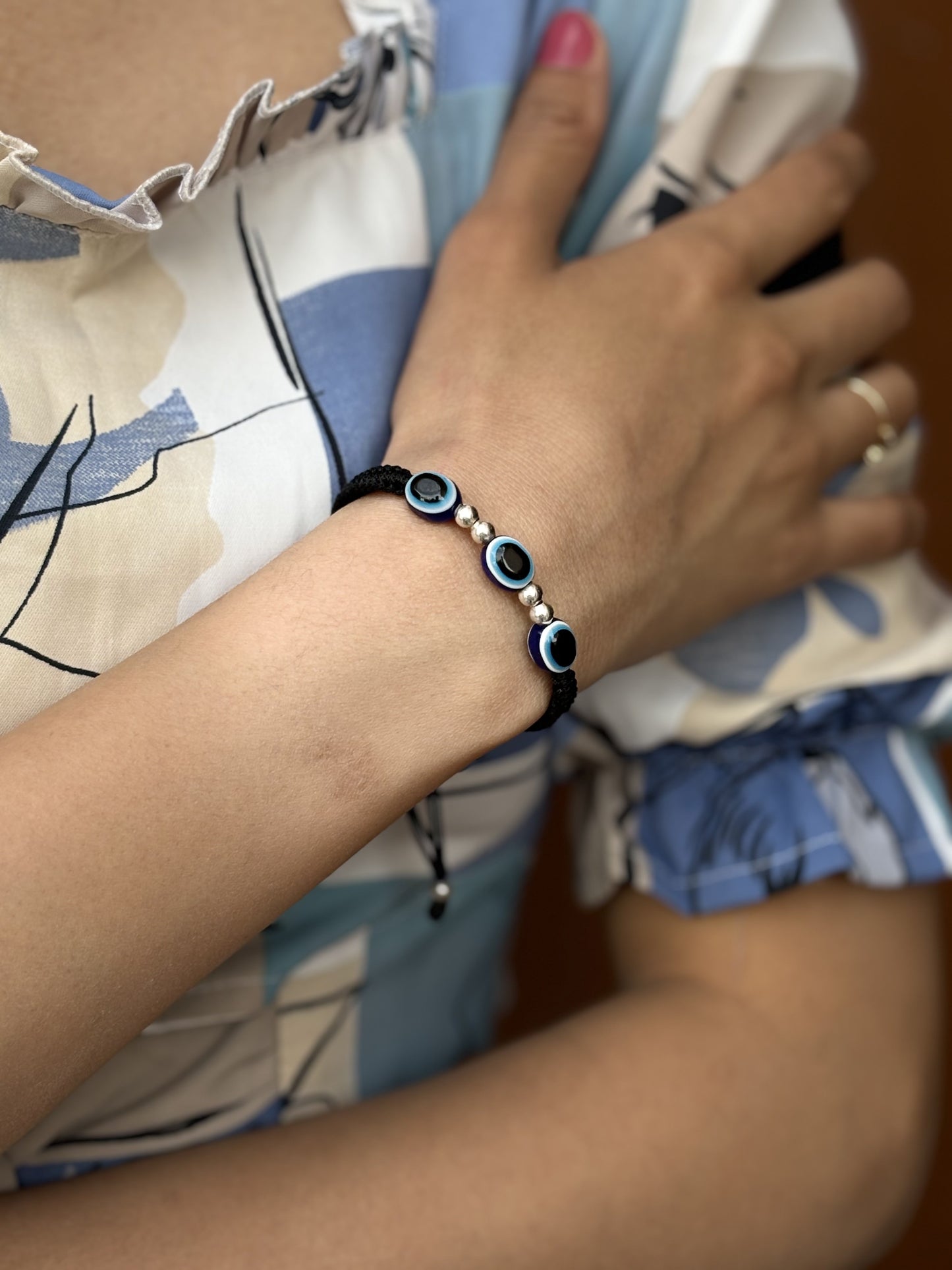 Silver Evil eye bracelet