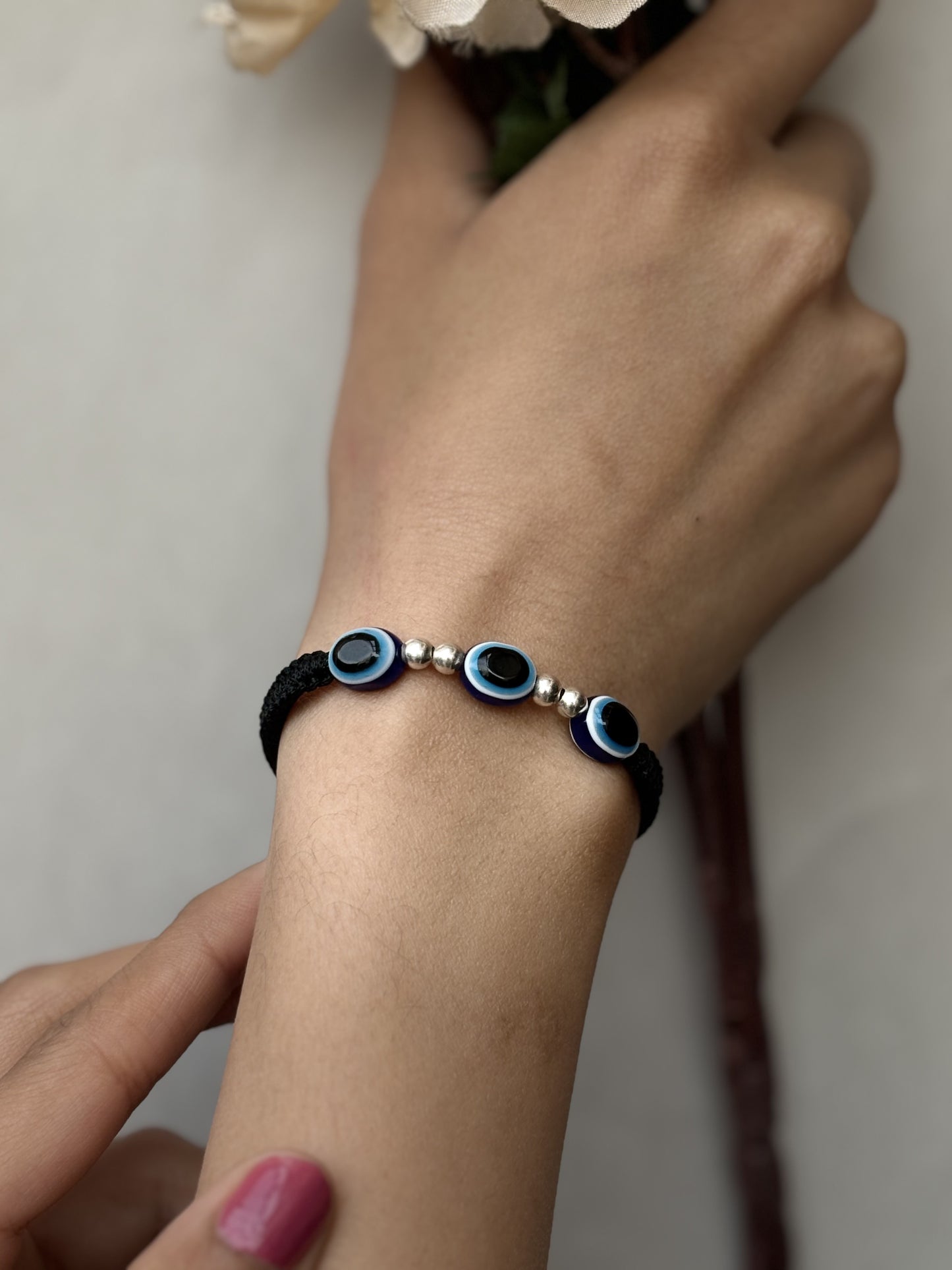 Silver Evil eye bracelet