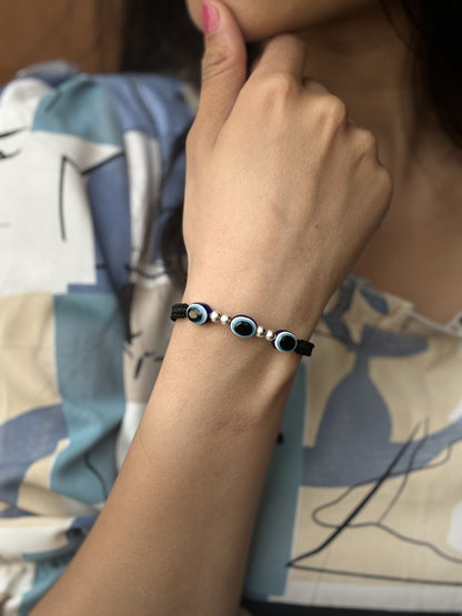 Silver Evil eye bracelet