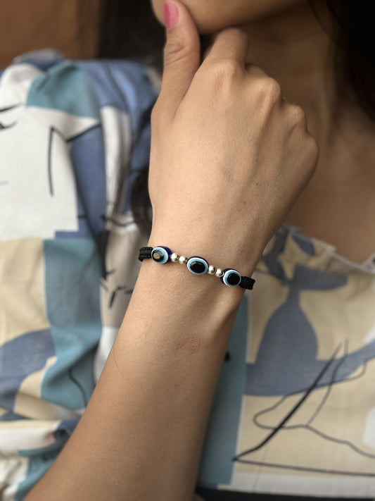 Silver Evil eye bracelet