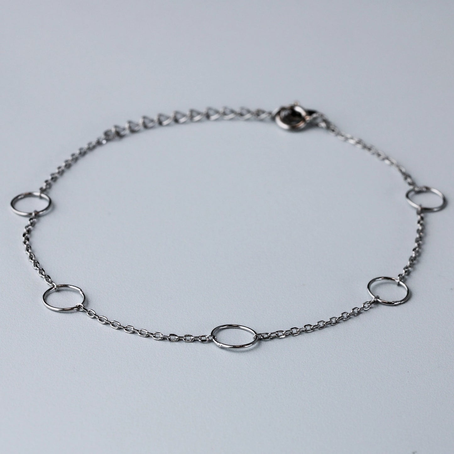 Silver Karma Circle Bracelet