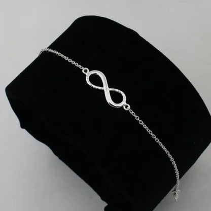 Silver Infinity Chain Bracelet