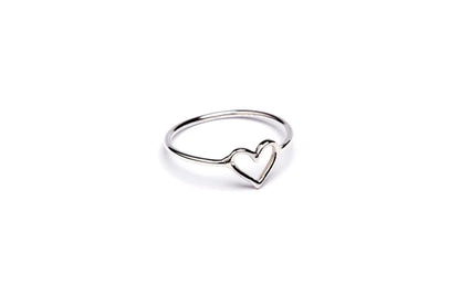 Silver heart Ring