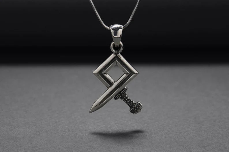 Silver sword pendant( Without chain)