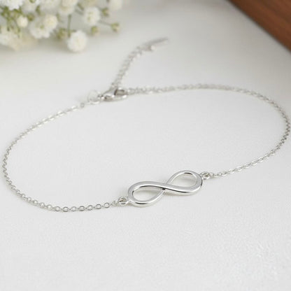 Silver Infinity Chain Bracelet