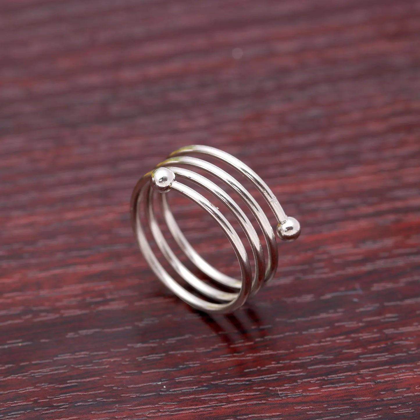 Silver Wire Spiral Ring