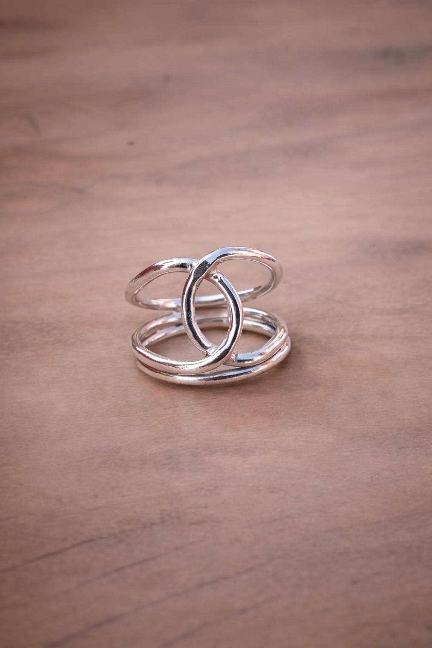 Silver Eternal Loop Ring
