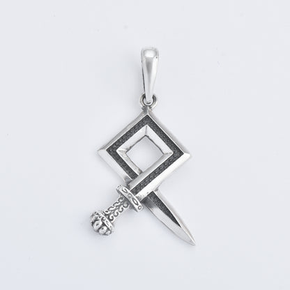 Silver sword pendant( Without chain)